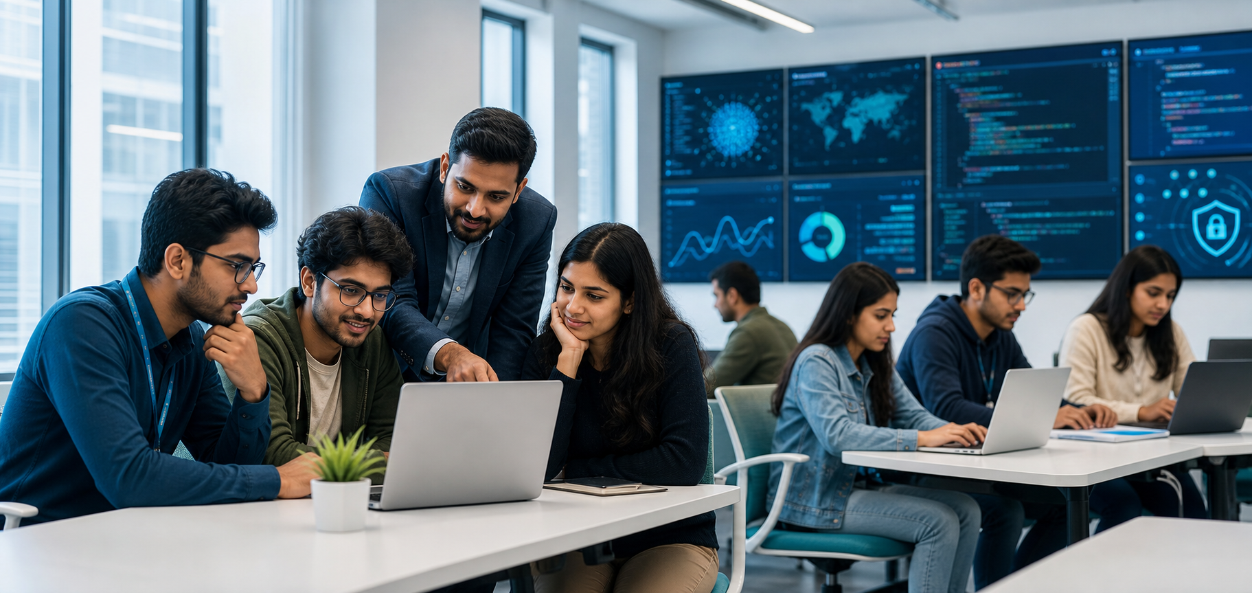 Learners building cloud and AI skills